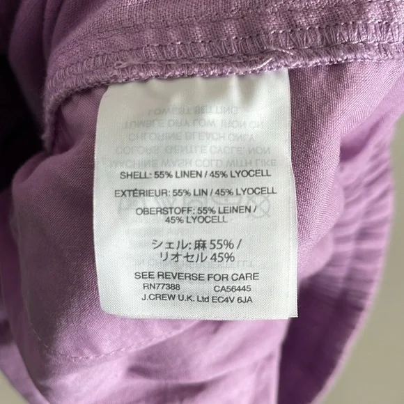 Point Sur Lilac Linen Joggers - Picture 8 of 8